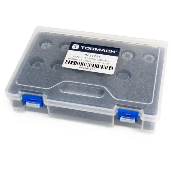 Tormach ER20 TSC Sealed Collet Set 11 Pcs. - Metric - SKU 51721