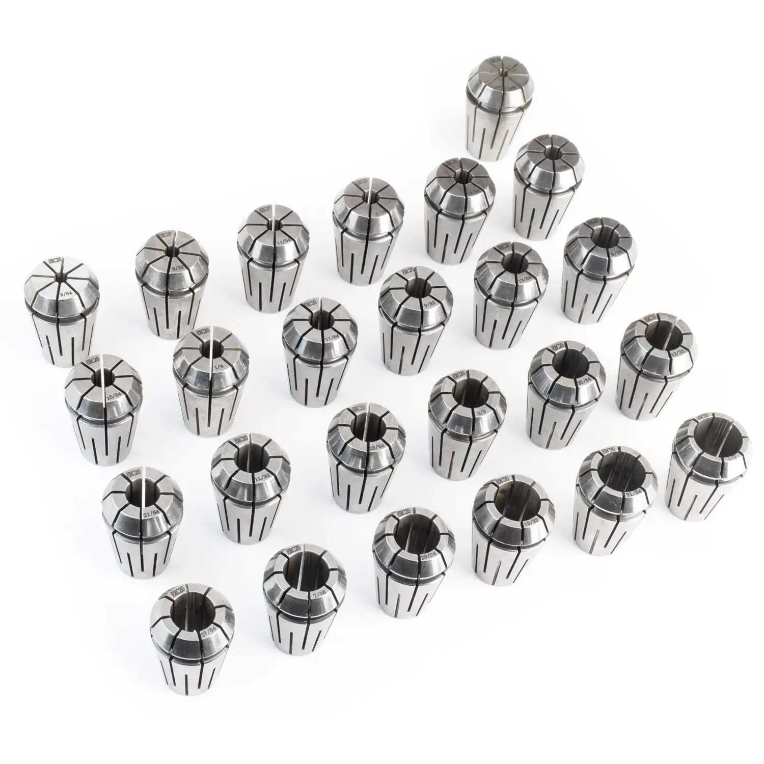 Tormach ER20 TSC Collet Set 25 Pcs. - Inch - SKU 52277