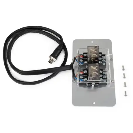 Dual contactor kit with M12 connector and backing plate