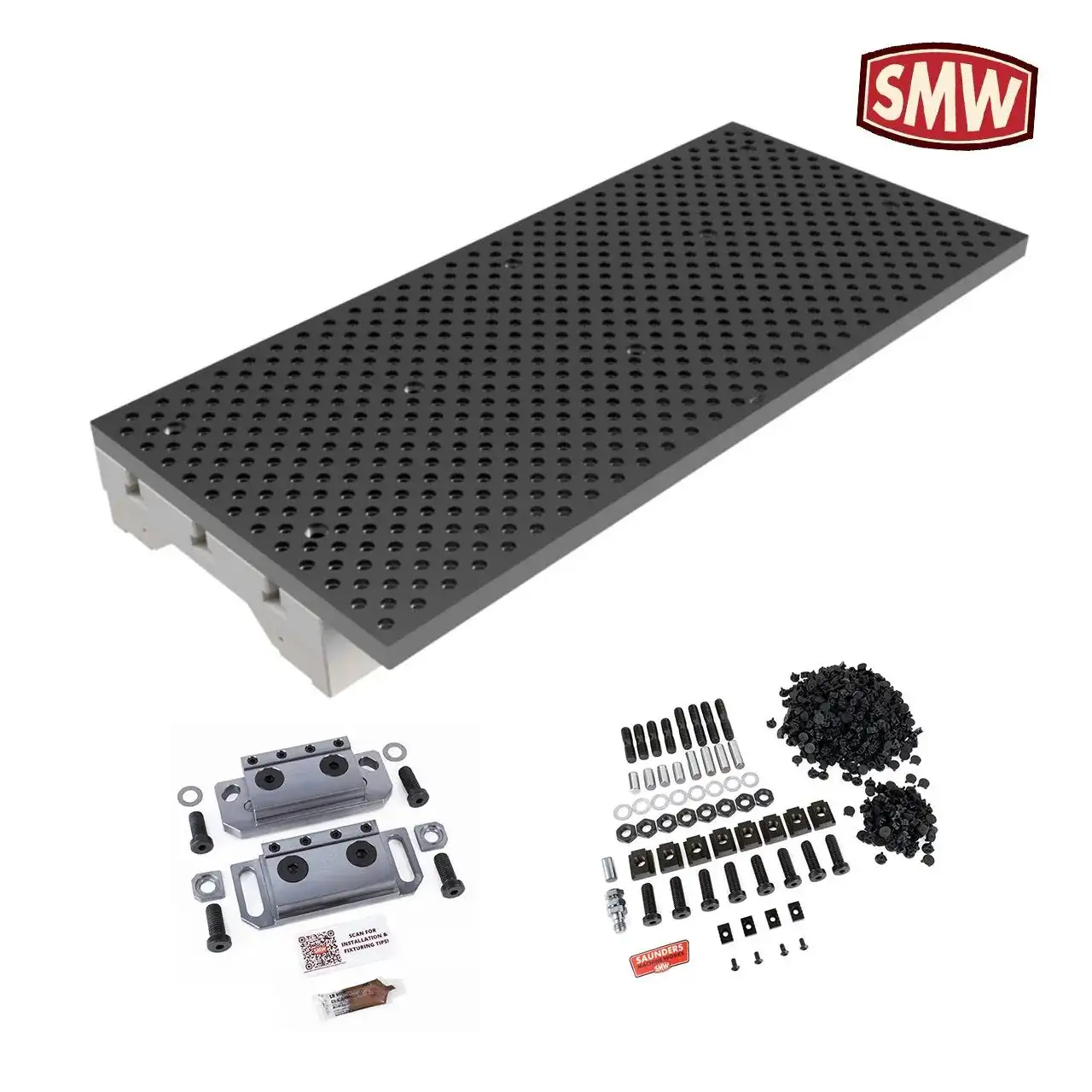 1500MX SMW Aluminum, Black Anodized 7075 Tooling Plate Bundle